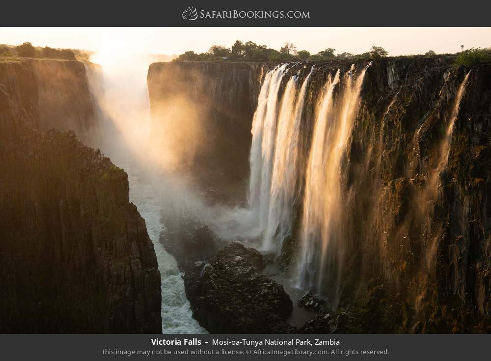 Victoria Falls in Mosi-oa-Tunya National Park, Zambia