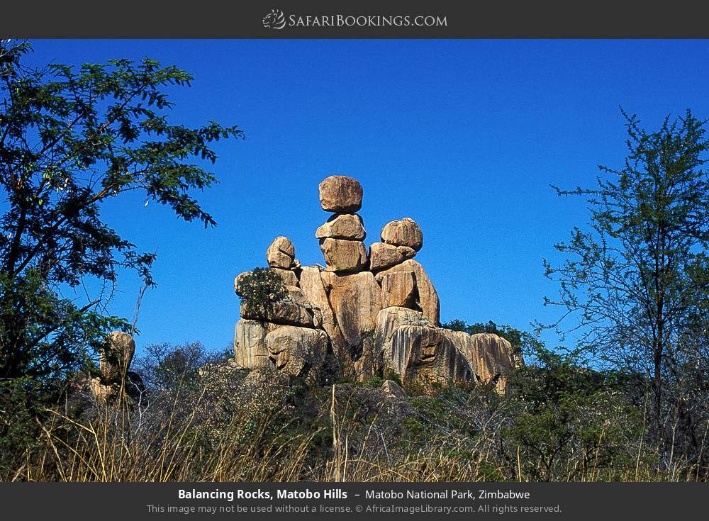 Balancing rocks, Matobo Hills in Matobo National Park, Zimbabwe