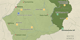 Map of Lesotho