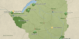 Map of Zimbabwe