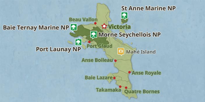 Map of Seychelles