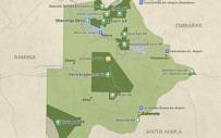 Map of Botswana