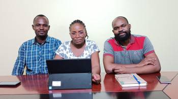 Company Staff With the Director
