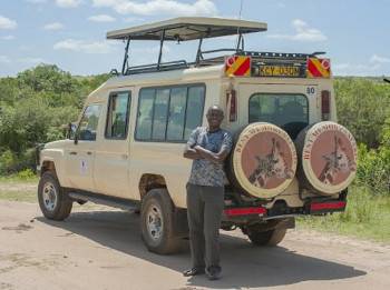 Our specially built Land cruisers for our safaris.