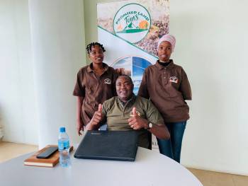 Office staff at Promised Land Tours.  