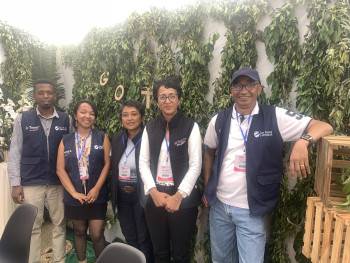 Go travel Madagascar Staff in action, ITM fair