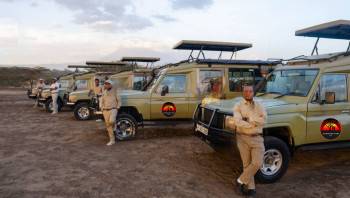 Some of our tour guides and vehicles