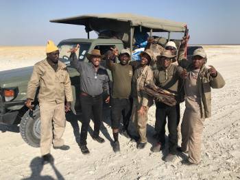 Zazu Team at Makgadikgadi Botswana